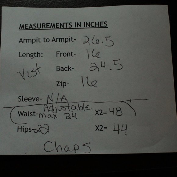 Hot Leathers Black Leather Snaps Soft Lining Braided Trim Biker Vest XXL - Picture 6 of 7